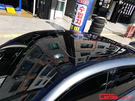 일산 고양 은평 벤츠 루프스킨 전문점 [코션코리아 일산점] 벤츠glc 43 amg 탑폴리에 루프스킨 시공후기~! / 고양시 덕양구 신원동
