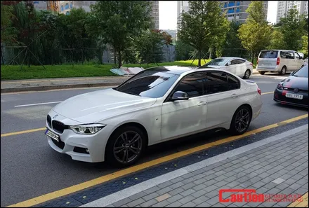 일산 고양 은평 BMW 루프스킨 전문점 [코션코리아 일산점] BMW F30 320D 탑폴리에 루프스킨 시공후기~! / 고양시 덕양구 신원동