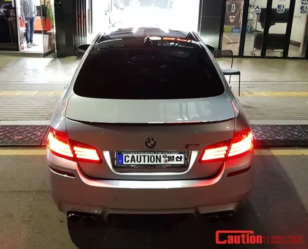 일산 고양 파주 BMW 루프스킨전문점[코션코리아 일산점]BMW M5 탑폴리에 루프스킨 + 스포일러 랩핑 시공후기~! / 고양시 덕양구 신원동