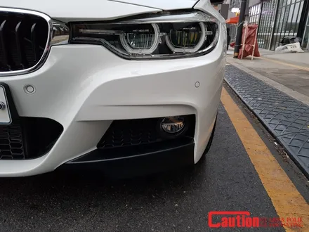 일산 고양 파주 BMW 루프스킨전문점[코션코리아 일산점]BMW F30 330i 탑폴리에 루프스킨 + 스플리터 무광블랙랩핑 시공후기 / 고양시 덕양구 신원동
