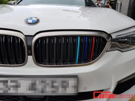 일산 은평 파주 BMW 루프스킨전문점[코션일산점]BMW G30 M550D 탑폴리에 유광그레이 루프스킨 + M퍼포먼스 사이드데칼 / 고양시 덕양구 신원동