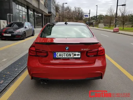 일산 고양 마포 BMW 루프스킨 전문점[코션코리아 일산점]BMW F30 330I 선셋 오렌지 탑폴리에 루프스킨 + M퍼포먼스사이드데칼 시고후기 / 고양시 덕양구 신원동