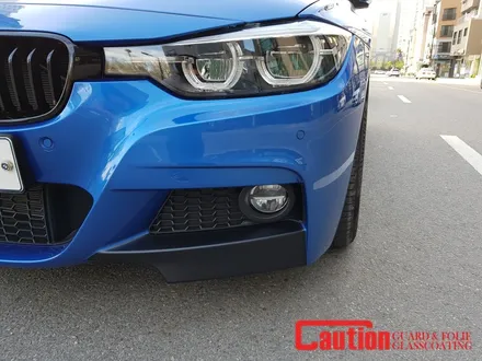 일산 고양 파주 BMW루프스킨 전문점[코션코리아 일산점]BMW F30 330I 에스토릴블루 탑폴리에 루프스킨 + 스플리터랩핑 시공후기 / 고양시 덕양구 신원동