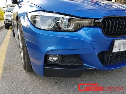 일산 고양 파주 BMW루프스킨 전문점[코션코리아 일산점]BMW F30 330I 에스토릴블루 탑폴리에 루프스킨 + 스플리터랩핑 시공후기 / 고양시 덕양구 신원동
