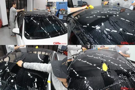 일산 고양 은평 BMW 루프스킨 전문점 [코션코리아 일산점] BMW320d 탑폴리에 루프스킨 시공후기 / 고양시 덕양구 신원동