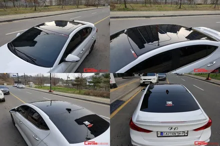 일산 고양 덕양 아반테 루프스킨 전문점 [코션코리아 일산점] 아반테스포츠 탑폴리에루프스킨 시공후기~! / 고양시 덕양구 신원동