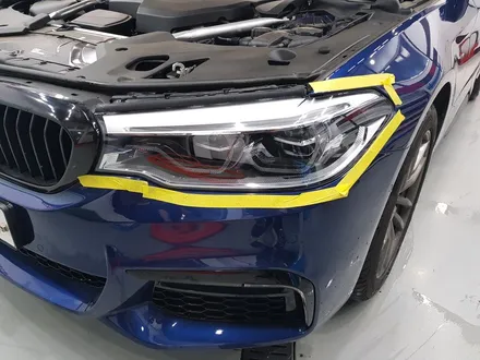 일산 고양 파주 라이트/테일램프 칼라필름전문점[코션코리아 일산점]BMW G30 520D 라이트 칼라필름(스모그필름) 시공후기 / 고양시 덕양구 신원동