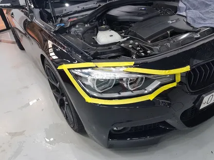 일산 고양 은평 라이트/테일램프 칼라필름전문점[코션코리아 일산점]BMW3(f30) 헤드라이트/테일램프 스모그필름 시공후기 / 고양시 덕양구 신원동