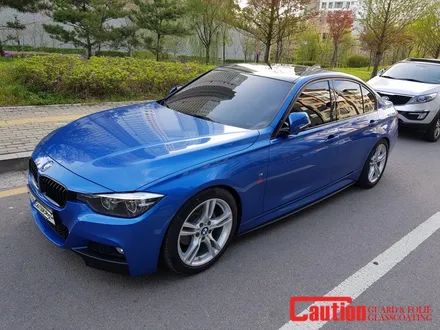 일산 고양 파주 BMW루프스킨 전문점[코션코리아 일산점]BMW F30 330I 에스토릴블루 탑폴리에 루프스킨 + 스플리터랩핑 시공후기 / 고양시 덕양구 신원동