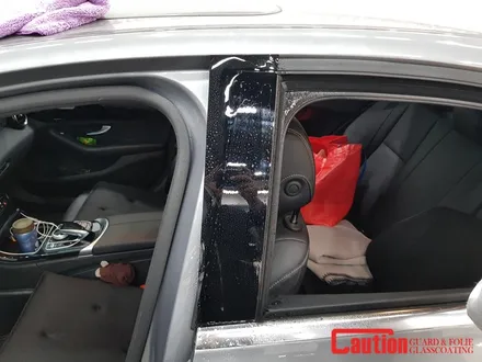 일산 고양 파주 벤츠 랩핑전문점[코션코리아 일산점]벤츠c200d B필러 탑폴리에 부분랩핑 시공후기 / 고양시 덕양구 신원동