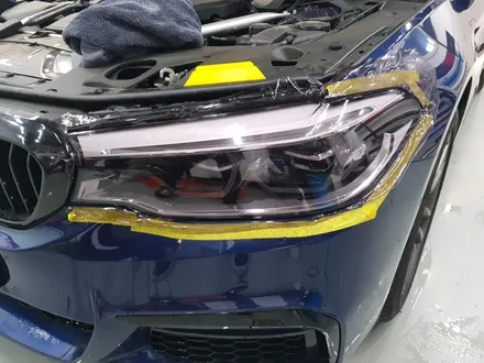 일산 고양 파주 라이트/테일램프 칼라필름전문점[코션코리아 일산점]BMW G30 520D 라이트 칼라필름(스모그필름) 시공후기 / 고양시 덕양구 신원동