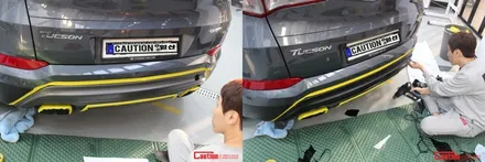 일산 고양 덕양 그릴 랩핑 전문점 [코션코리아 일산점]  투싼 포인트 랩핑 시공후기 / 고양시 덕양구 신원동