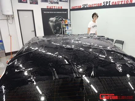 은평 고양 일산 벤츠 루프스킨 전문점 [코션코리아 일산점] BENZ E300 탑폴리에 루프스킨 시공후기~! / 고양시 덕양구 신원동