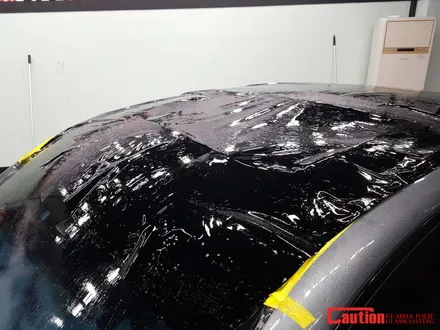 일산 고양 은평 벤츠 루프스킨 전문점 [코션코리아 일산점] 벤츠glc 43 amg 탑폴리에 루프스킨 시공후기~! / 고양시 덕양구 신원동