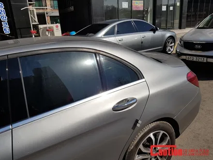 일산 고양 파주 벤츠 랩핑전문점[코션코리아 일산점]벤츠c200d B필러 탑폴리에 부분랩핑 시공후기 / 고양시 덕양구 신원동