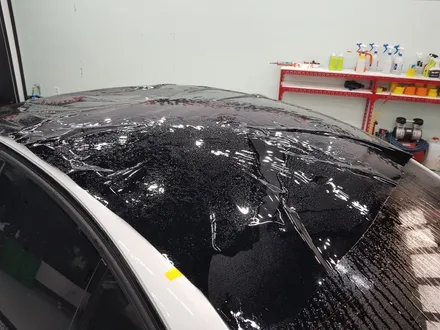 일산 고양 파주 BMW 루프스킨전문점[코션코리아 일산점]BMW 330I 알파인화이트 탑폴리에루프스킨 + 사이드미러 카본랩핑 시공후기 / 고양시 덕양구 신원동
