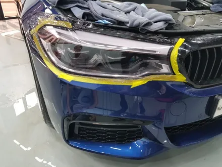 일산 고양 파주 라이트/테일램프 칼라필름전문점[코션코리아 일산점]BMW G30 520D 라이트 칼라필름(스모그필름) 시공후기 / 고양시 덕양구 신원동