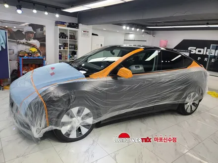 [마포썬팅]루마버텍스 마포신수점 테슬라 모델Y 루마버텍스  시공 / 서울 마포구 용강동
