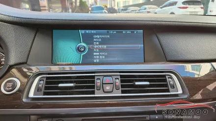 BMW F01 7시리즈 애플카플레이 안드로이드 오토 장착으로 티맵과 유튜브 뮤직 사용하기 / 인천, 부평, 부천