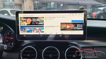 벤츠 C클래스 W205 12.3인치 모니터 M2C-200A장착 / 인천, 부평, 부천