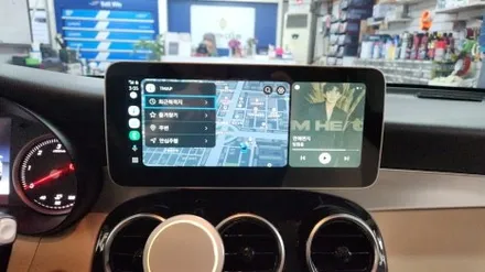 벤츠 GLC X253 순정 모니터 탈거 직구 카플레이 장착 / 인천, 부평, 부천