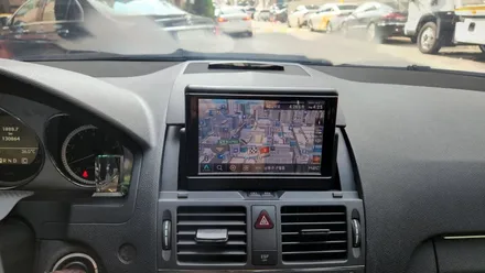 벤츠 w204 아틀란 네비 매립과 순정 조그셔틀 수리 / 인천, 부평, 부천