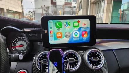 벤츠 w205 카브리올레 무선 애플 카플레이 장착 / 인천, 부평, 부천