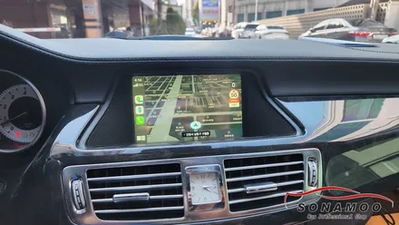 벤츠cls w218 애플카플레이 와 안드로이드오토 사용가능한 카플레이 장착 / 인천, 부평, 부천