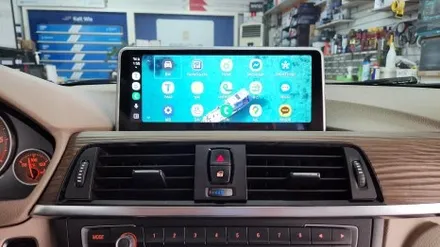 bmw 3시리즈 f30 카플레이 안드로이드 오토 모니터 장착 / 인천, 부평, 부천
