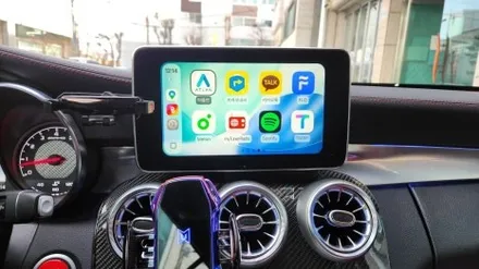 벤츠 w205 카브리올레 무선 애플 카플레이 장착 / 인천, 부평, 부천