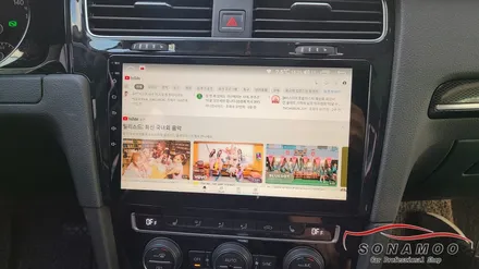 골프7세대 순정 오디오 음량조절 불량  안드로이 올인원 교체 / 인천, 부평, 부천
