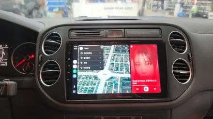 폭스바겐 티구안 카인원 안드로이드 올인원 장착으로 티맵과 유튜브 사용하기 / 인천, 부평, 부천