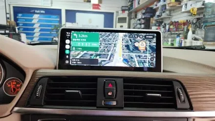 bmw 3시리즈 f30 카플레이 안드로이드 오토 모니터 장착 / 인천, 부평, 부천