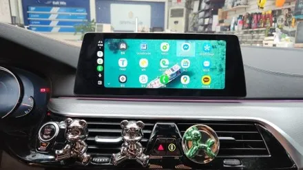 bmw 5시리즈 g30 순정 모니터 이용 애플 카플레이 안드로이드 오토 장착 / 인천, 부평, 부천