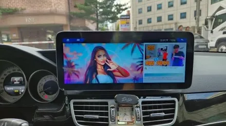 인천 벤츠 e 클래스 w212 순정 모니터 탈거  안드로이드 올인원 장착 / 인천, 부평, 부천