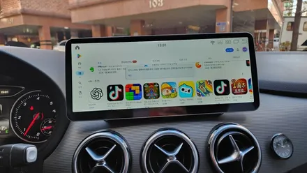 인천 벤츠B200 Andriod AII in one 직구 제품 장착 과 후방카메라 장착하기~~ / 인천, 부평, 부천