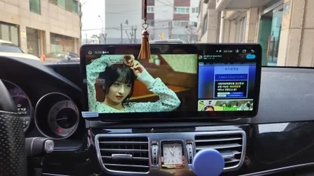 벤츠 W212 순정모니터 탈거 12.3인치 안드로이드 올인원 장착 / 인천, 부평, 부천