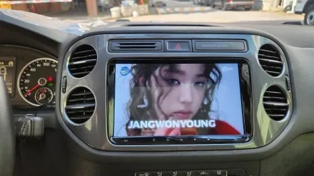 폭스바겐 티구안 순정 모니터 소리 출력 이상 네비 신호 없음 안드로이드 올인원 장착 / 인천, 부평, 부천