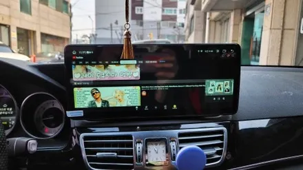 벤츠 W212 순정모니터 탈거 12.3인치 안드로이드 올인원 장착 / 인천, 부평, 부천