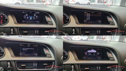 12년식 아우디 A4 순정 모니터에 후방 카메라 장착 / 인천, 부평, 부천