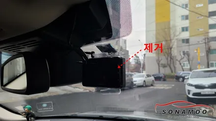 랜드로버 디스커버리 블랙박스 아이나비Z500 교체작업 / 인천, 부평, 부천