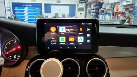 벤츠 GLC X253 순정 모니터 탈거 직구 카플레이 장착 / 인천, 부평, 부천