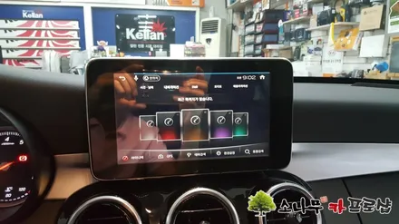 벤츠 C클래스 W205 아이나비X1 매립 장착 / 인천, 부평, 부천