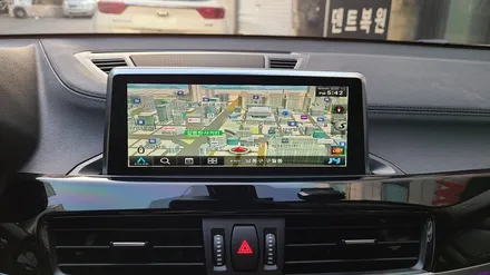 bmw x2 네비 없는 모델 아틀란 네비 매립으로 해결~~~~ / 인천, 부평, 부천