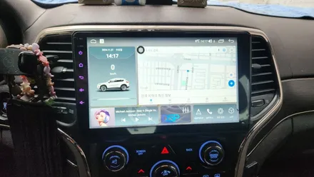 인천 Jeep 그랜드 체로키 순정모니터 탈거 아이나비 카인원 안드로이드 장착 / 인천, 부평, 부천