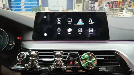 bmw 5시리즈 g30 순정 모니터 이용 애플 카플레이 안드로이드 오토 장착 / 인천, 부평, 부천