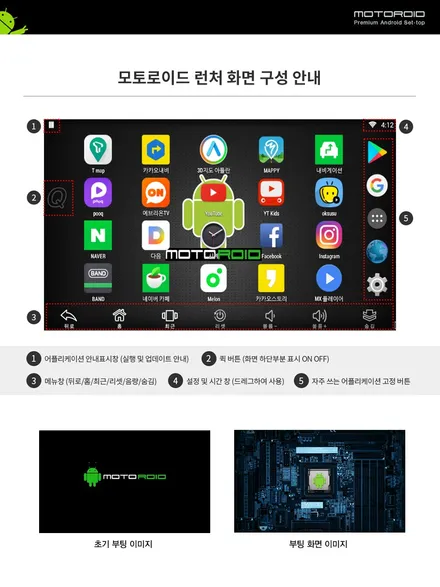 미니쿠퍼 안드로이드 셋탑 모토로이드 장착 / 인천, 부평, 부천