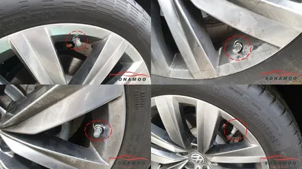폭스바겐 아테온 TPMS 아틀란 네비 설치 / 인천, 부평, 부천