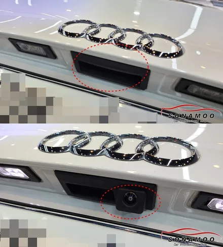 12년식 아우디 A4 순정 모니터에 후방 카메라 장착 / 인천, 부평, 부천