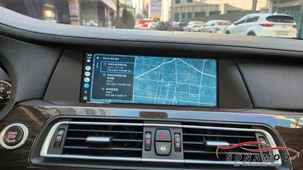 BMW F01 7시리즈 애플카플레이 안드로이드 오토 장착으로 티맵과 유튜브 뮤직 사용하기 / 인천, 부평, 부천